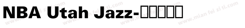 NBA Utah Jazz字体转换